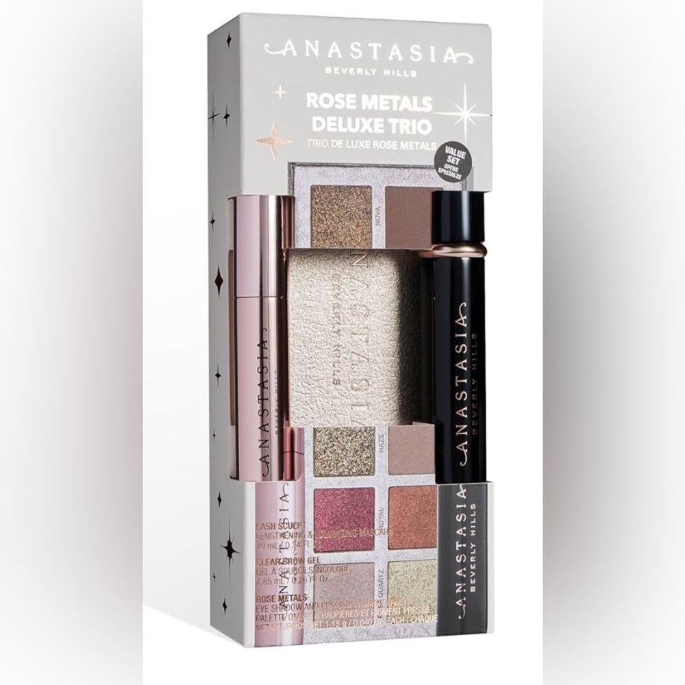 Anastasia Beverly Hills Rose Metals Deluxe Trio- Brow Gel & Mascara
